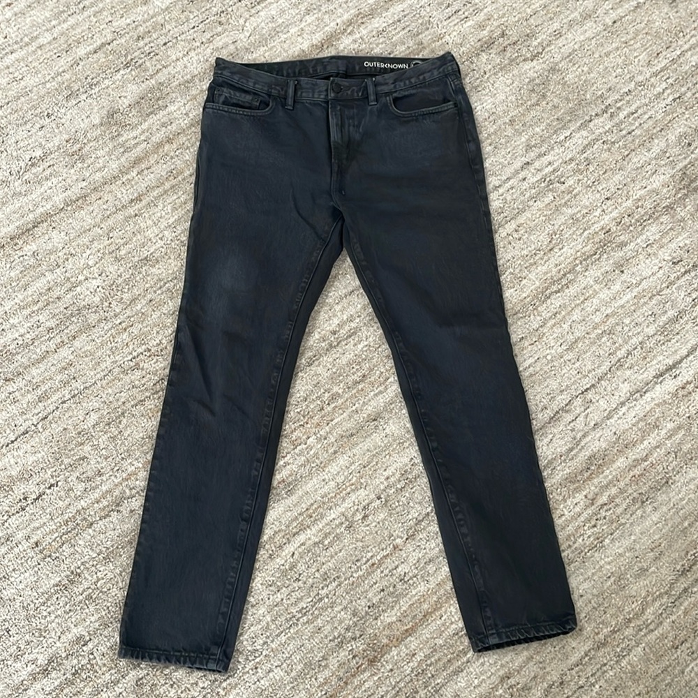 Outerknown jeans. Heavy weight. 34x32 black